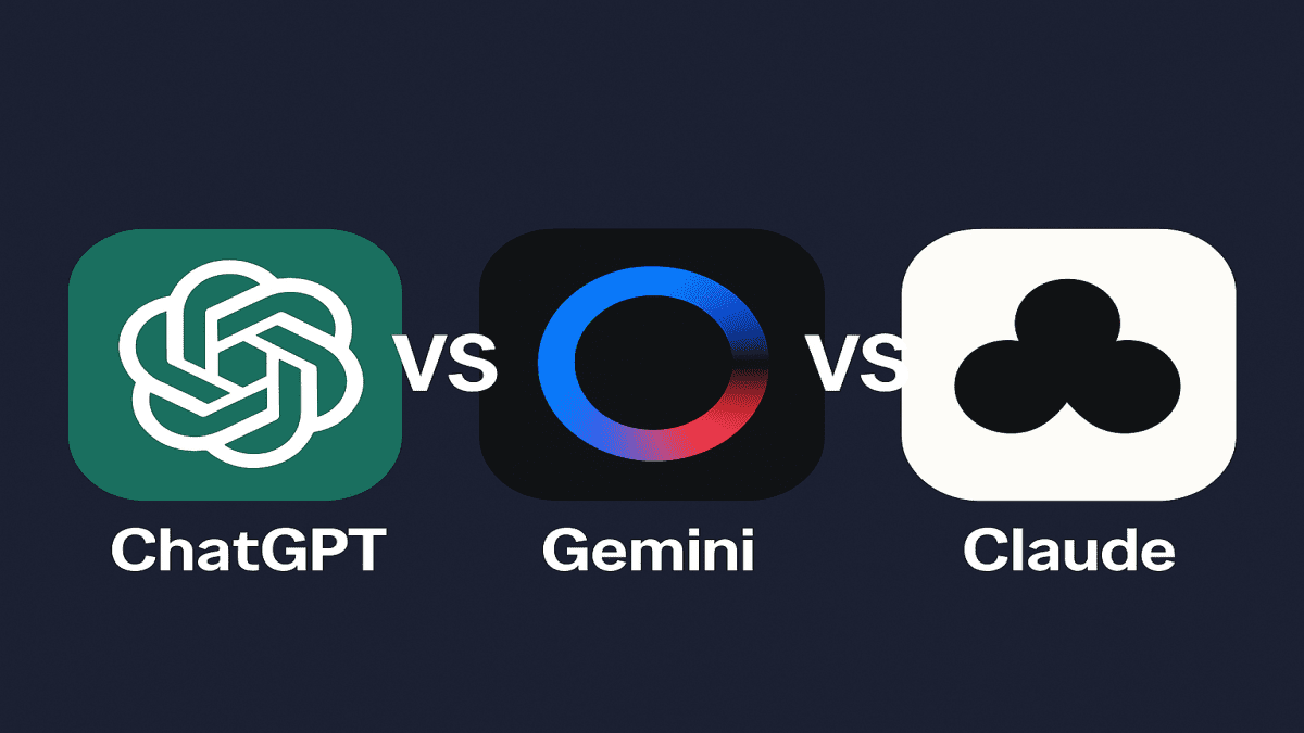 ChatGPT vs Gemini vs Claude